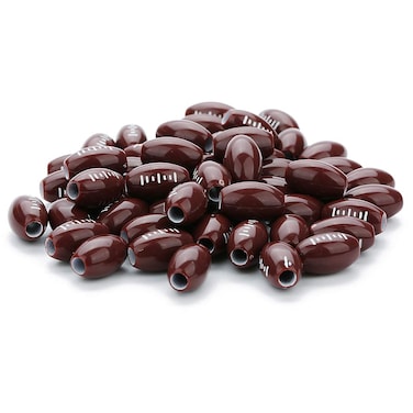100 Piece American Football Beads 15mm Sports Beads
