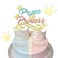 LaVenty Prince or Princess Cake Topper Boy or Girl Gender Reveal Cake Decoration Baby Shower Cake Decoration