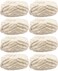 Chunky Chenille Yarn Beige 8 Pack 220 Yards 4lb for Blanket Super Soft Fluffy Polyester Jumbo Thick Crochet Weave Hand Knitting Yarn 63oz for Home Dcor Projects
