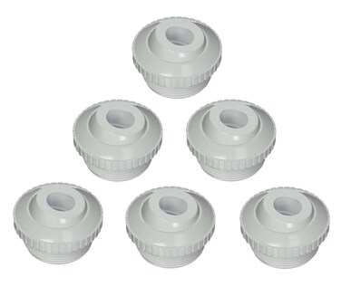PoolSupplyTown Pool Spa Directional Flow Hydrostream Return Jet Fitting SP1419D with Adjustable 34 Opening Rotating Eyeball Compatible with Hayward SP1419D 6 Pack