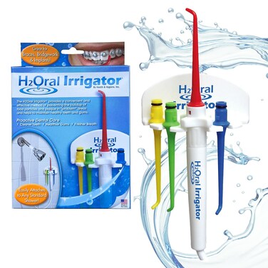 H2Oral Irrigator Dental Care System  Advanced Shower Water Flosser for Healthy Gums and Teeth  Experience Superior Dental Hygiene at Home  Made in USA