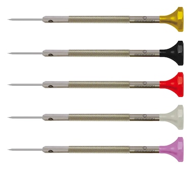 Bergeon 30081P05 Stainless Steel Assortment of 5 Screwdrivers  Swiss Made