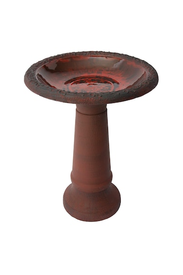 Algreen 41550 Birdbath Red Marble