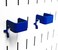 Wall Control Pegboard 1in x 1in CBracket Slotted Metal Pegboard Hook for Wall Control Pegboard and Slotted Tool Board  Blue