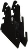 Wall Control Pegboard Slotted Metal Pegboard Bracket Pair Accessory Pack for Wall Control Pegboard and Slotted Tool Board  Black