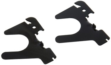 Wall Control Pegboard Slanted UHook Pegboard Accessory U Shaped Slotted Metal Pegboard Hook for Wall Control Pegboard and Slotted Tool Board  Black