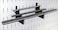 Wall Control Pegboard Slotted Metal Pegboard Rod Bracket Pair Accessory Pack for Wall Control Pegboard and Slotted Tool Board  Black