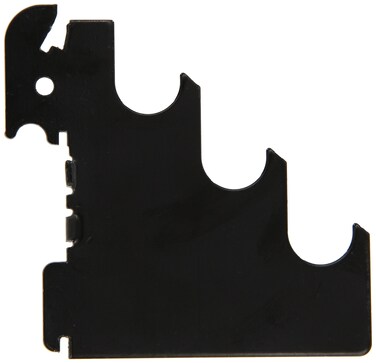 Wall Control Pegboard Slotted Metal Pegboard Rod Bracket Pair Accessory Pack for Wall Control Pegboard and Slotted Tool Board  Black