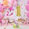 LaVenty Set of 12 Cute pink Sharks 1st Balloons Sharks First Birthday Party Decoration girl Sharks One Balloons girls 1st Birthday Party Decoration
