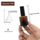 Agidea 6PCS Empty Nail Polish Bottles Amber 15ML05 oz Empty Dark Glass Refillable Nail Polish Bottles with Brush  Mixing Balls  FunnelsBrown