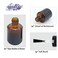 Agidea 6PCS Empty Nail Polish Bottles Amber 15ML05 oz Empty Dark Glass Refillable Nail Polish Bottles with Brush  Mixing Balls  FunnelsBrown