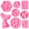 Elfkitwang Marine Theme Fondant Silicone MoldSeashellconch Mermaid TailSeahorsestarfishcoral DIY Handmade Baking Tools for Mermaid Theme Cake Decoration