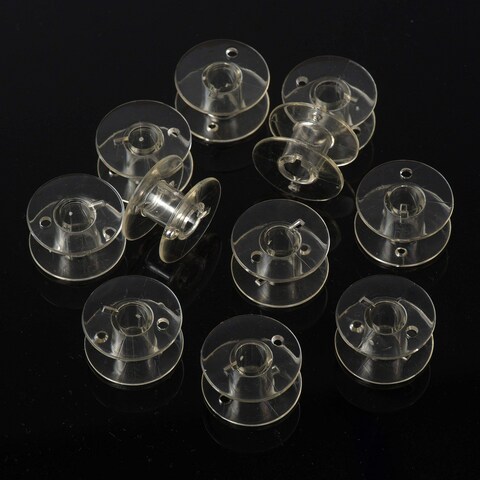 2024 Upgraded fits Janome Bobbins  Class 15 Bobbins  Compatible for Janome Kenmore Brother Sewing Machine  Premium Clear Plastic Bobbin for Smooth Consistent Stitch Quality  12 pcs
