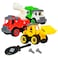 Flybar Power Gearz Take Apart Toy with Screwdriver and Screws 3 Pack Truck Set for Boys and Girls Fire Truck Construction Truck Garbage Truck Vehicle Set  Building Toys for Kids Ages 35