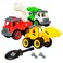 Flybar Power Gearz Take Apart Toy with Screwdriver and Screws 3 Pack Truck Set for Boys and Girls Fire Truck Construction Truck Garbage Truck Vehicle Set  Building Toys for Kids Ages 35