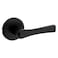 Kwikset Katella Interior Passage Door Handle Lever For Closet and Hallway Doors Reversible NonLocking Handle Lever Matte Black with Microban Protection