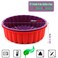 AILEHOPY 8 Inch Silicone Charlotte Cake Pan Set of 2 Round Baking Molds for Cheese CakeChocolate Cake Rainbow Cakes Strawberry Shortcake Brownie Tart Pie