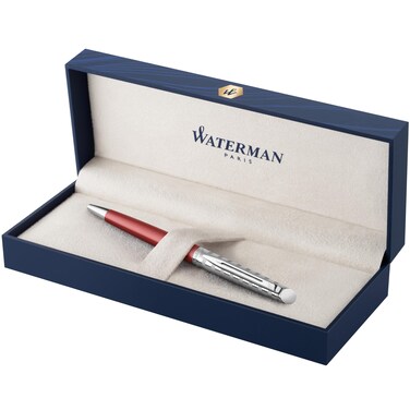 Waterman Ballpoint Pen Hemisphere French Riviera Collection Le Club Red Medium Point
