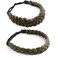 STHEJFB Braid Headband 2 3 Strands combinations Messy Wide Chunky Fluffy Elastic Stretch Hairpiece Braided Headband Women Girl Beauty accessory Dark brown blonde