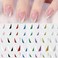 French Nail Art Sticker 3D SelfAdhesive French Nail Decals Tips V Shape Nail Guides for Manicure DIY Nail Decoration 8Sheets