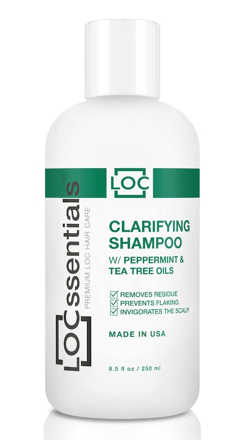 LOCssentials Clarifying Shampoo for Locs  Professional Loc Shampoo for Dreads Twists Braids Interlocks Microlocs Faux Locs Crochet Hair  Dreadlock Shampoo with Peppermint and Tea Tree Oils