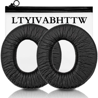 MDRRF985R Replacement Ear Pads Compatible with MDRXD200 MDR XD200 MDRRF985RK RF985R RF970R RF960R RF925R Headphones Wrinkled Black