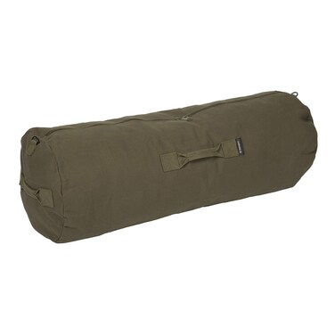 Stansport Zippered Canvas Deluxe Duffel Bag  OD Green 1230 36 H x 21 W