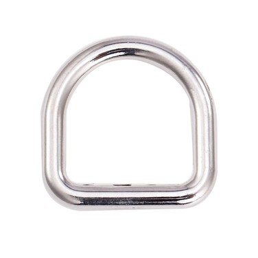 COOHC Metal Welded D Rings 1 12 Inch Sturdy Heavy Duty Seamless Casted Solid D Shape RingSilver6Pack