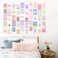 GENSTEUO 50pcs Danish Pastel Room Decor Aesthetic Cute Pictures Wall Decor Aesthetic Danish Pastel Wall Collage Kit Cute Posters for Teen Girls Bedroom Wall Decor Pastel Room Decor Trendy