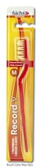 Fuchs Pure Natural Bristle Record V Adult Medium Toothbrush 1 ct 5 Pack