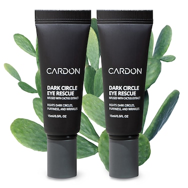 Cardon  Dark Circle Eye Rescue for Men and Women  Under Eye Roller for Puffy Eyes Dark Circles Eye Bags Wrinkles  Made with Peptides Niacinamide Hyaluronic Acid  Under Eye Stick Massage 2Pk