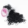 JASVERLIN Black Rubber Bands for Hair 1000pcs Small Baby Hair Ties Ponytail Holder Tiny Hair Elastics Bands for Baby Girls Women 12inch