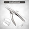 Nail Clippers Acrylic Professional Nail Clipper for Acrylic Nails Gift for Women Fake Nail Clipper for Home Salon Nail Art Acrylic Nails Stainless Steel Adjustable Silver