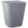 rejomiik Small Trash Can Plastic Garbage Can Wastebasket Container Bin for Bathroom Office Bedroom Kitchen Home Kids Rooms Square 16 Gallon Grey