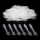 G2PLUS 100 PCS Disposable Makeup Frosted Tip Spatula 32 x 06 Makeup spatula Cosmetic Spatula for Mixing and Sampling Facial Stick Applying the Mask Clay mask Peel Pask Serum Polypropylene