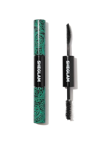 SHEGLAM 2 In 1 Black Volume and Length Waterproof Mascara Long Lasting DualEnded Tubing Eye Makeup