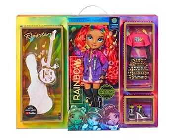 Rainbow High Rockstar Fashion Doll 2 Complete Outfits  Rockband Essentials Choose Carmen Major Vanessa Tempo Lyric Lucas  Multicolour