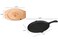 Jim Beam JB0159 Heavy Duty Construction Pre Seasoned Cast Iron Skillet with Wooden Base and Mitt BlackSmall