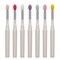 LORMAY 7pcs Silicone Makeup Brushes with Caps Perfect tools for applying cream or liquid Lip Mask and Eyeshadow White