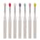 LORMAY 7pcs Silicone Makeup Brushes with Caps Perfect tools for applying cream or liquid Lip Mask and Eyeshadow White