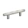 Amerock  Cabinet Pull  Satin Nickel  3 inch 76 mm Center to Center  St Vincent  1 Pack  Drawer Pull  Drawer Handle  Cabinet Hardware