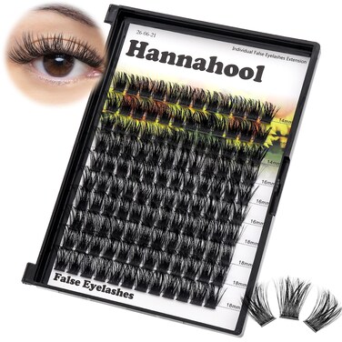 Large PackDIY Eye Lashes Extensions 120pcs Wide Stem Cluster Eyelashes Mixed 10121416mm141618mm121416mm Individual False Eyelashes Dramatic Look mixed 141618mm