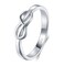 Infinity Ring  Sterling Silver Rings For Women  925 Infinity Sterling Silver Rings  Knot Ring  Infinity Shape Silver Ring  Classic Gift for Special Occasions  Stackable  2mm Size 412
