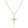 LADYGD Cross Necklace for Women 14K Gold Plated Birth Flower Necklaces Rope Cross Pendant Fashion Gold Jewelry Birthday Gifts 12 Month