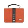 Ladies Handbag  Fiona Style  Wool  PU Leather  Made in Ireland Burnt Orange Herringbone