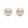 Sensitive White Pearl Stud Earrings  Hypoallergenic and Nickel Safe for Sensitive Ears  Gold Plated Posts  High Fashion Earrings for Women and Men