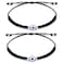 Evil Eye String Bracelets Handmade Black String Evil Eye Bracelet for Women Men Teen Girls Boys 2pcs