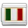 Italian Bracelet Charms 9mm Stainless Steel Flag Charm Link Jewelry for Women Ethnic Pride Country Flags Enamel Links for Men