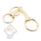 WULI PEACH Horsebit Scarf Ring Vacuum Plating Stainless Steel eggbutt Equestrian Neck Horsebit Scarf Ring Belt Buckle