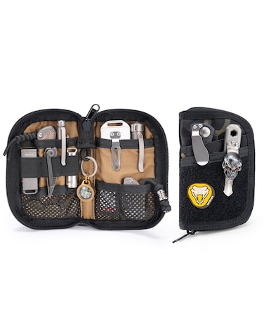 VIPERADE VE10 Tool Pouch EDC Pocket Organizer for Men Small EDC Organizer Pouch with 7 Pockets EDC Pouch Organizer Utility Pouch for Multitools Nylon Compact Organizer
